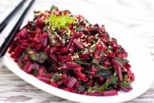 Asian Beet Greens Stir-Fry