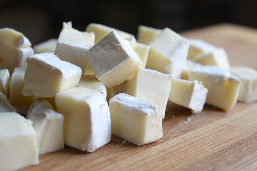 Cubes-of-Brie-cheese