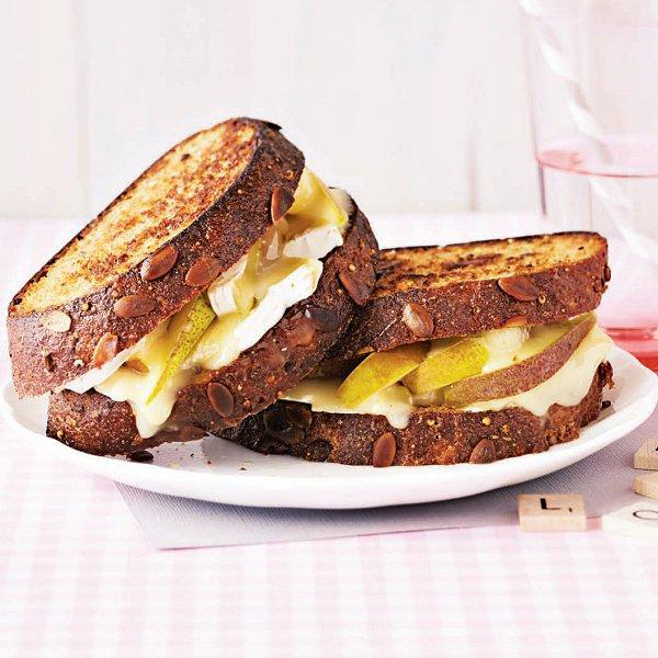 Pear-and-brie-grilled-cheese