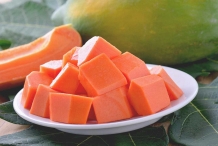 Chopped-papaya