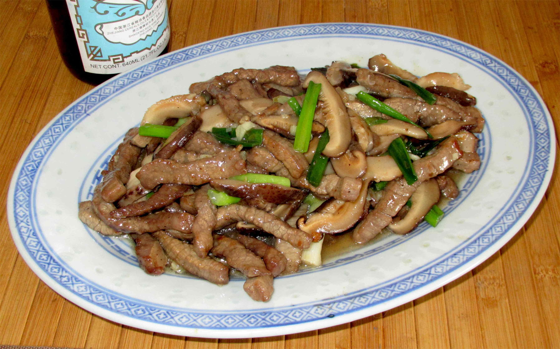 Mushroom-scallion-beef