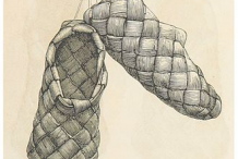 Pair-of-finnish-traditional-shoes-woven-from-stripes-of-birch-bark