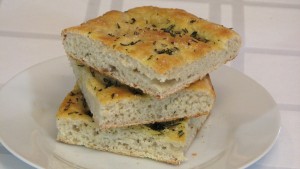 Crisp rosemary and olive oil flatbread