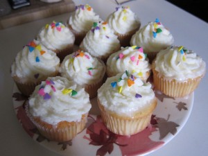 Coconut Milk Cupcakes with Coconut Frosting