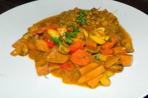 Mung Beans and Root Vegetable Curry