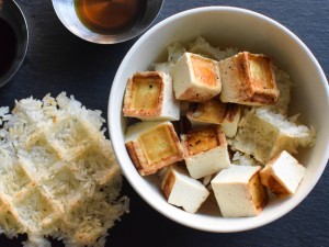 Waffled Miso-Sesame Tofu