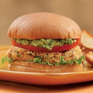 Bean Burgers with Spicy Guacamole