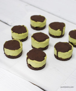 Raw andes mint cheesecake