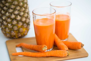 Pineapple and carrot Juice