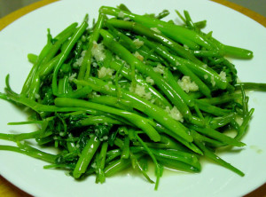 Stir –fried water spinach