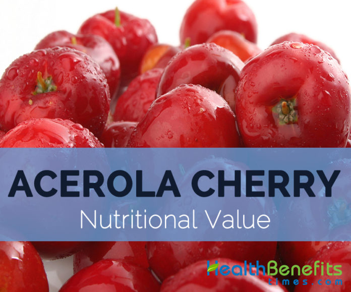 Acerola Cherry Nutritional value and DV