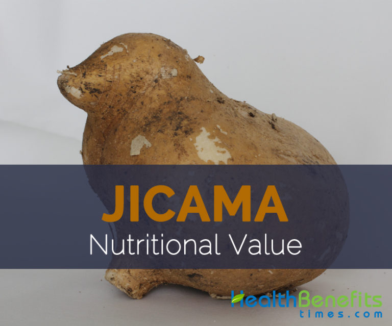 Jicama Nutritional value and DV