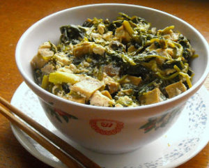 Shanghai-style Shepherd's Purse and Tofu Stew
