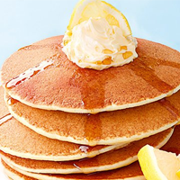 Pair fluffy pancakes with whipped lemon butter