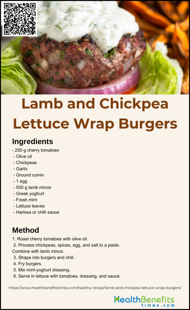 Lamb and Chickpea Lettuce Wrap Burgers (1) Health Benefits