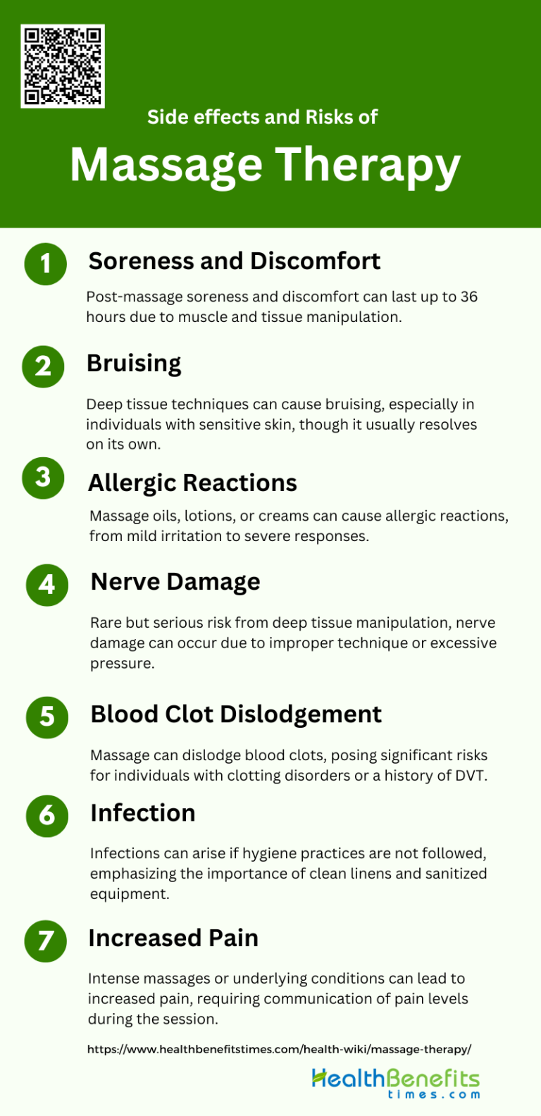 Side effects and Risks of Massage Therapy Health Benefits