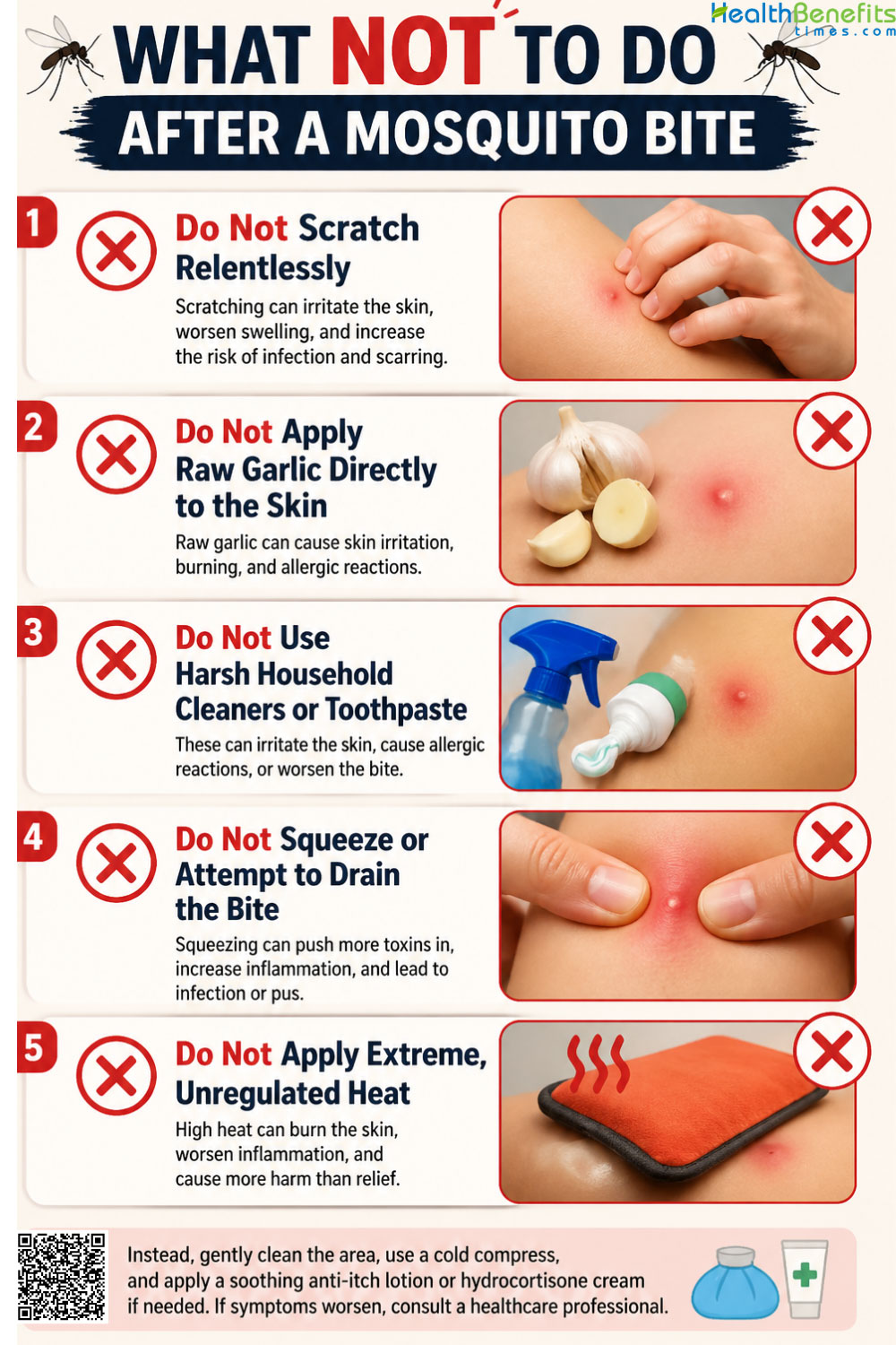 What Not to Do After a Mosquito Bite