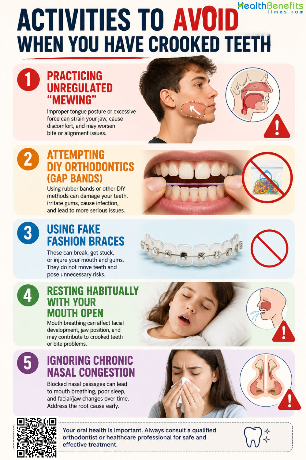 Activities to Avoid When You Have Crooked Teeth