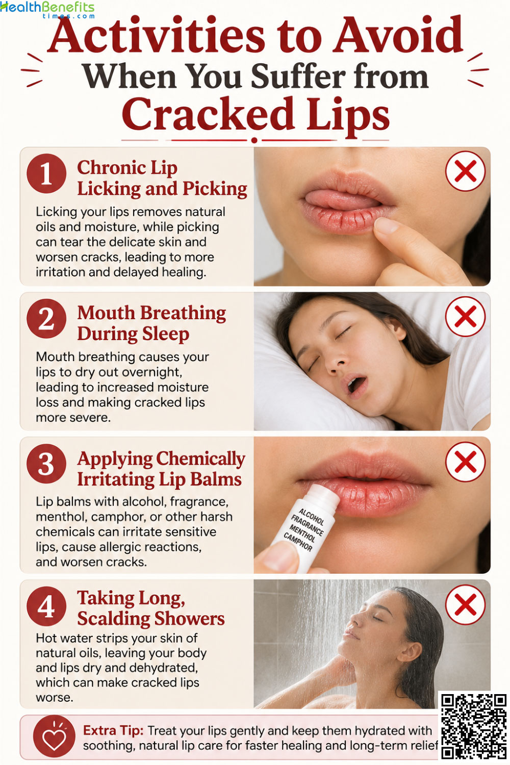 Activities to Avoid When You Suffer from Cracked Lips