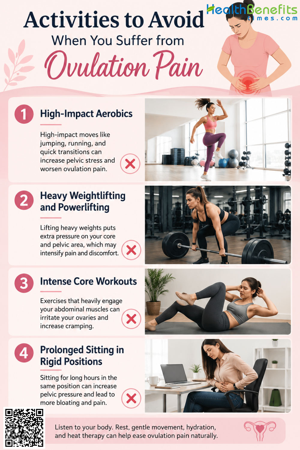 Activities to Avoid When You Suffer from Ovulation Pain