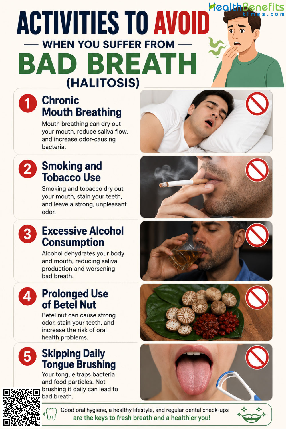 Activities to Avoid When You suffer from Bad breath (halitosis)