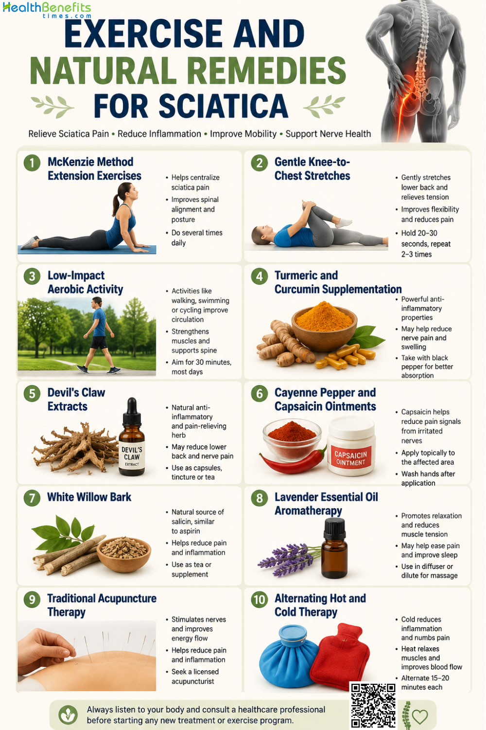 Exercise and Natural Remedies for Sciatica