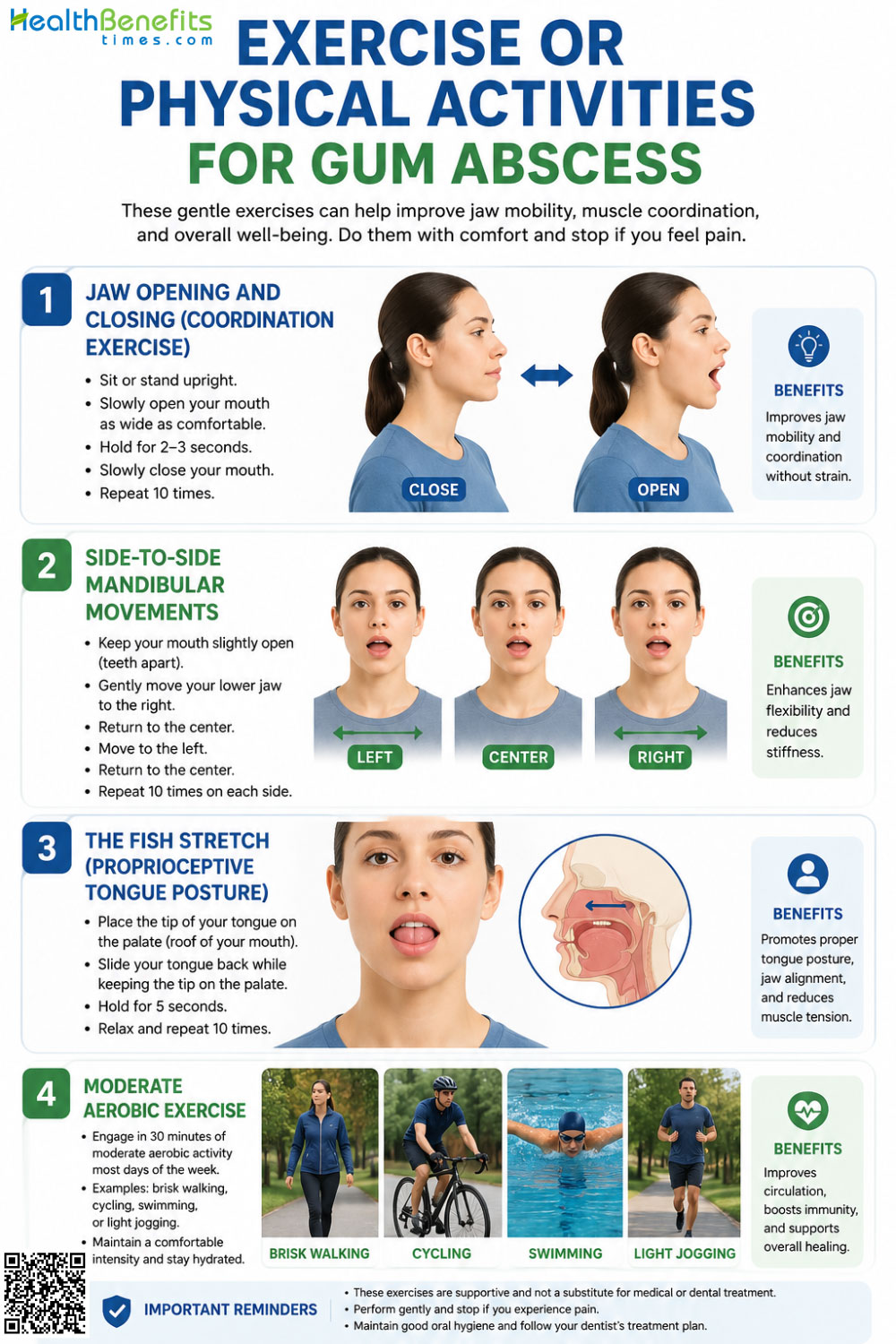 Exercise or Physical Activities for Gum Abscess