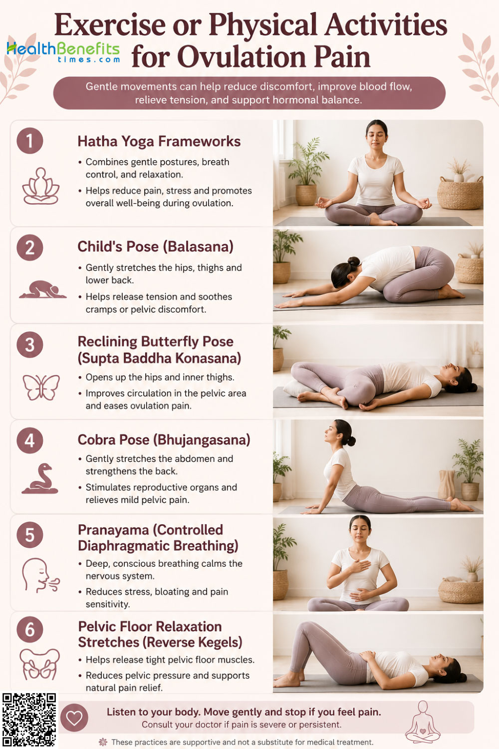 Exercise or Physical Activities for Ovulation Pain