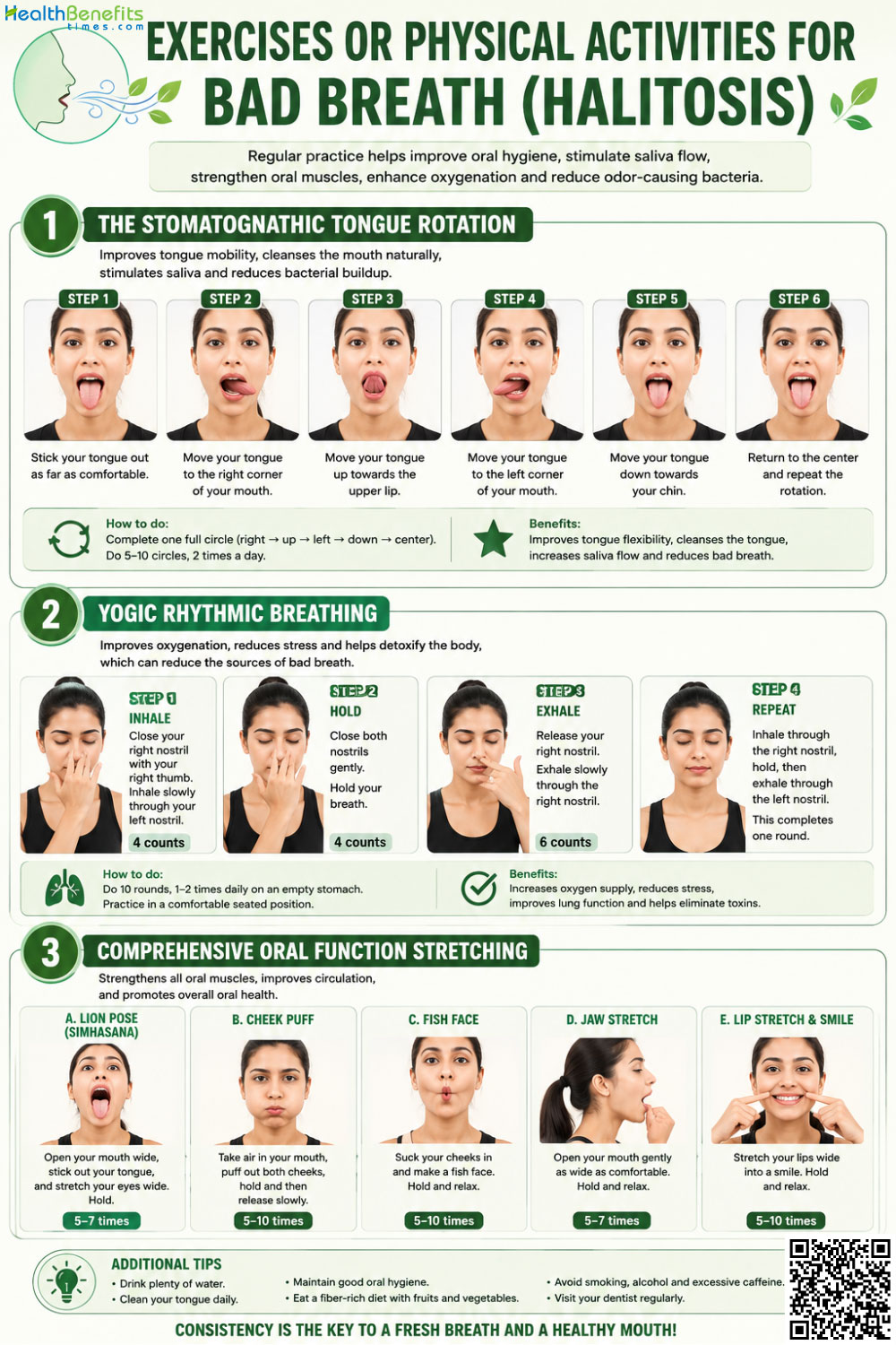 exercise or physical activities for Bad breath (halitosis)