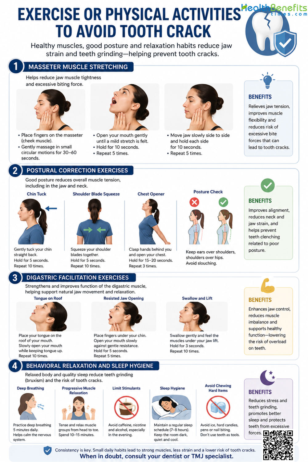 exercise or physical activities to avoid tooth crack