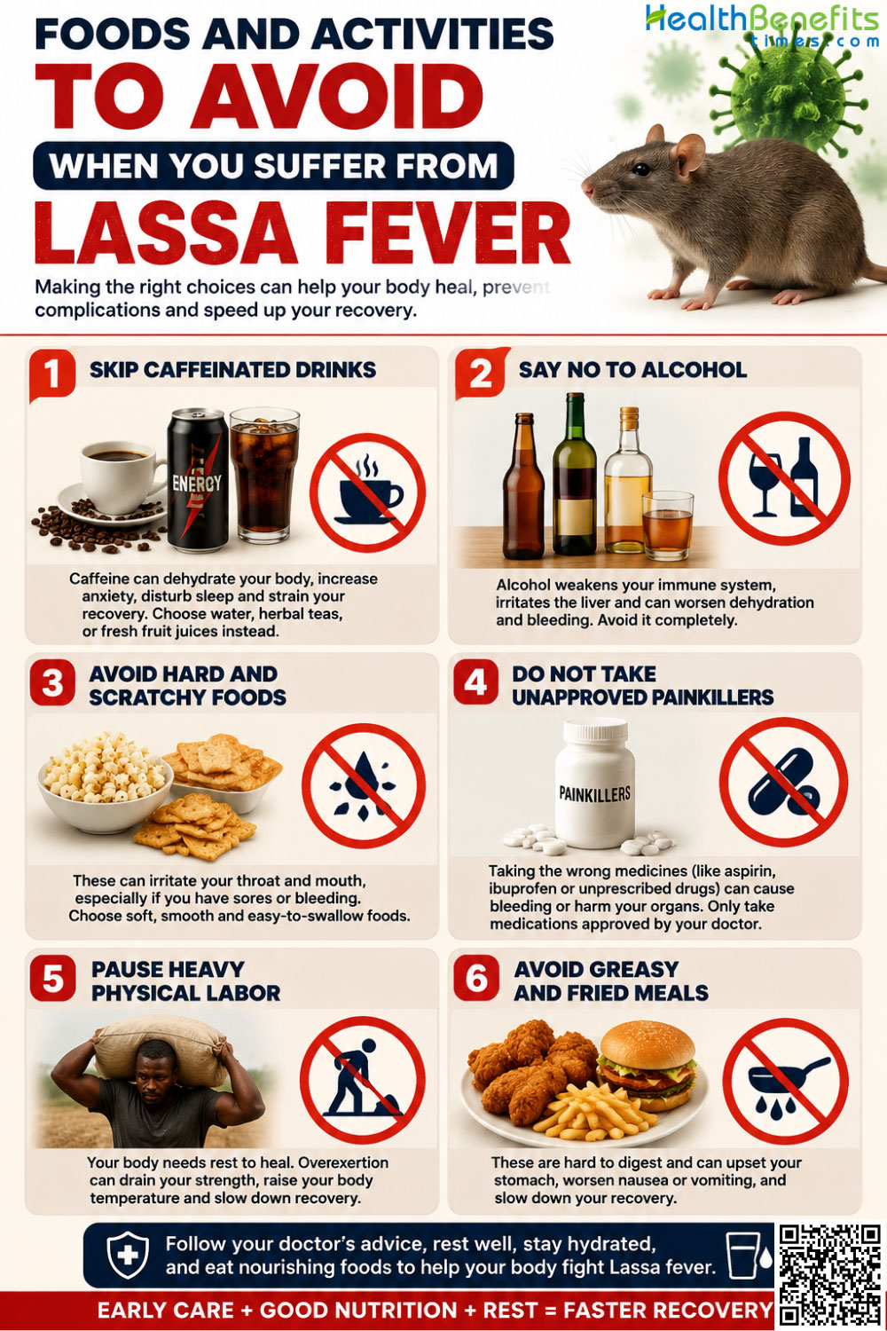 Foods and Activities to Avoid When You Suffer from Lassa Fever