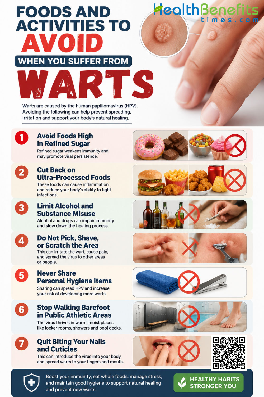 Foods and Activities to Avoid When You suffer from Warts