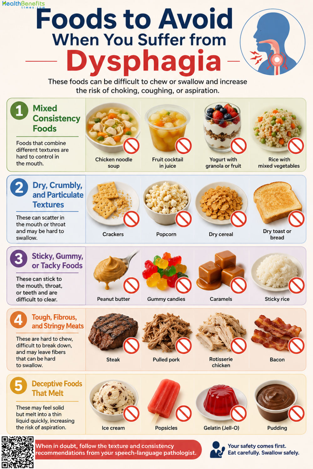 Foods to Avoid When You Suffer from Dysphagia