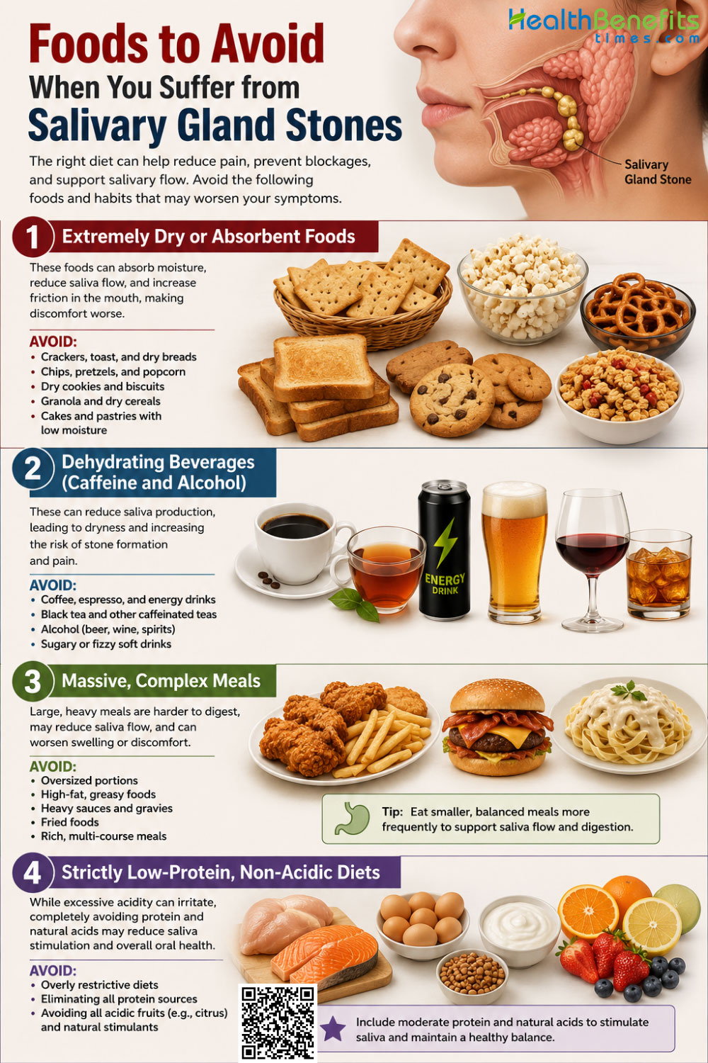 Foods to Avoid When You Suffer from Salivary Gland Stones