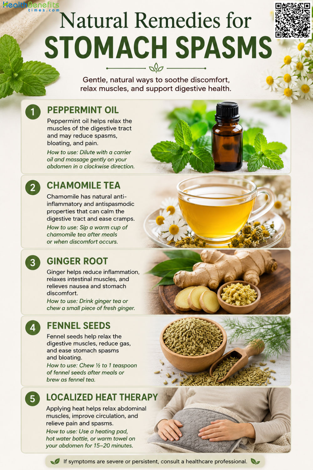 Natural Remedies for Stomach Spasms