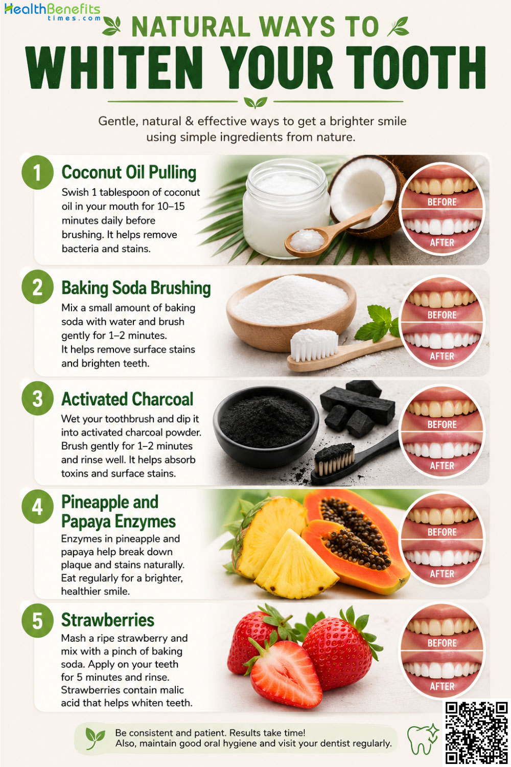 Natural Ways to Whiten your Tooth