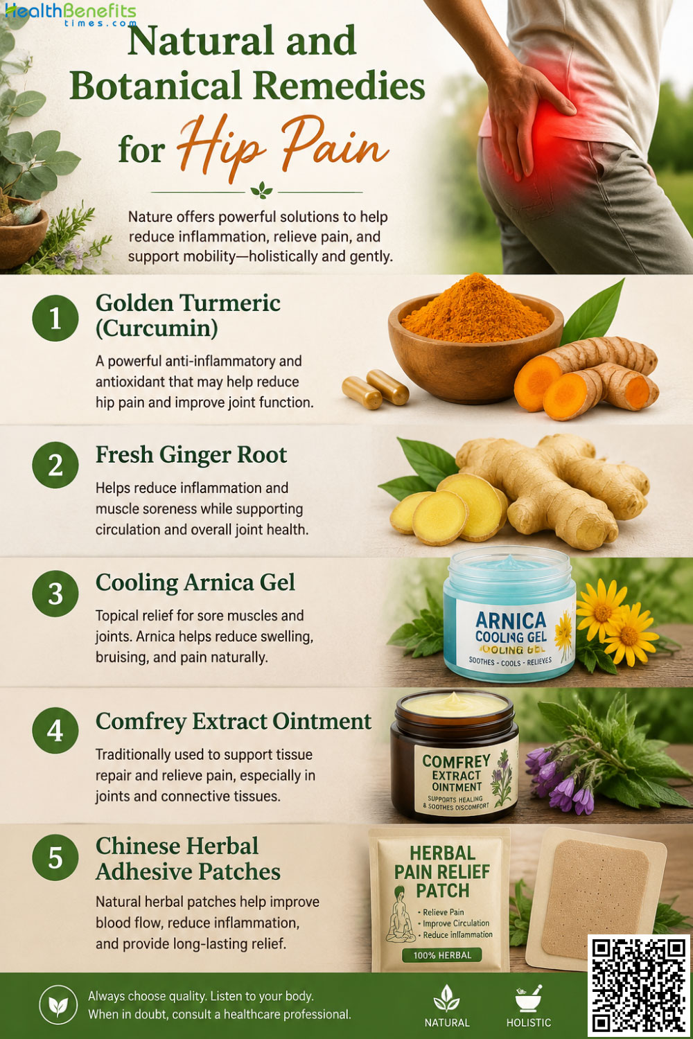 Natural and Botanical Remedies for Hip Pain