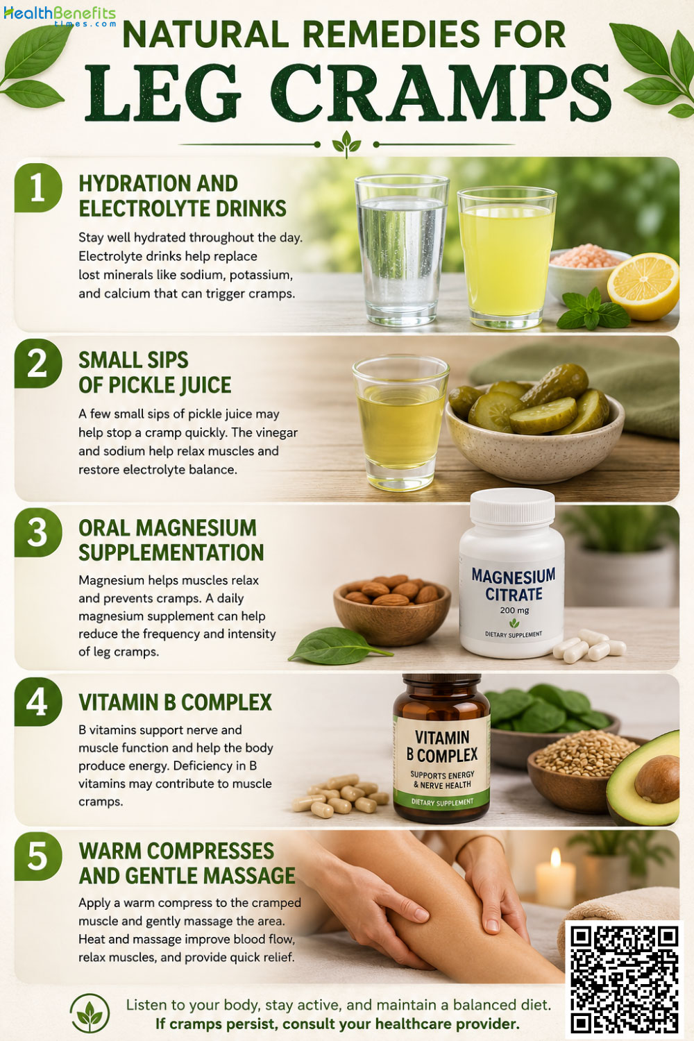 Natural remedies for Leg Cramps