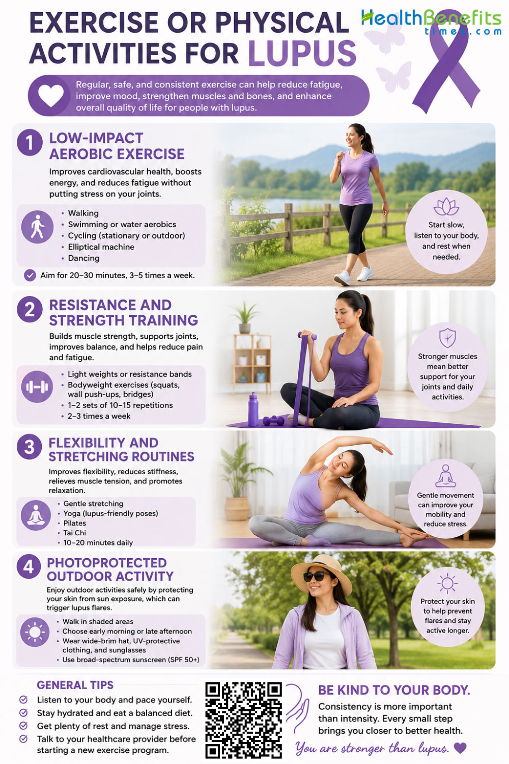 exercise or physical activities for Lupus