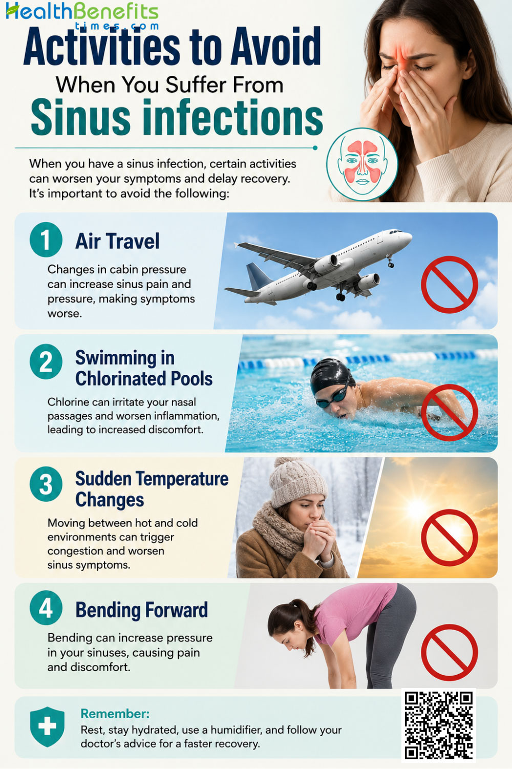 Activities to Avoid When You Suffer From Sinus infections