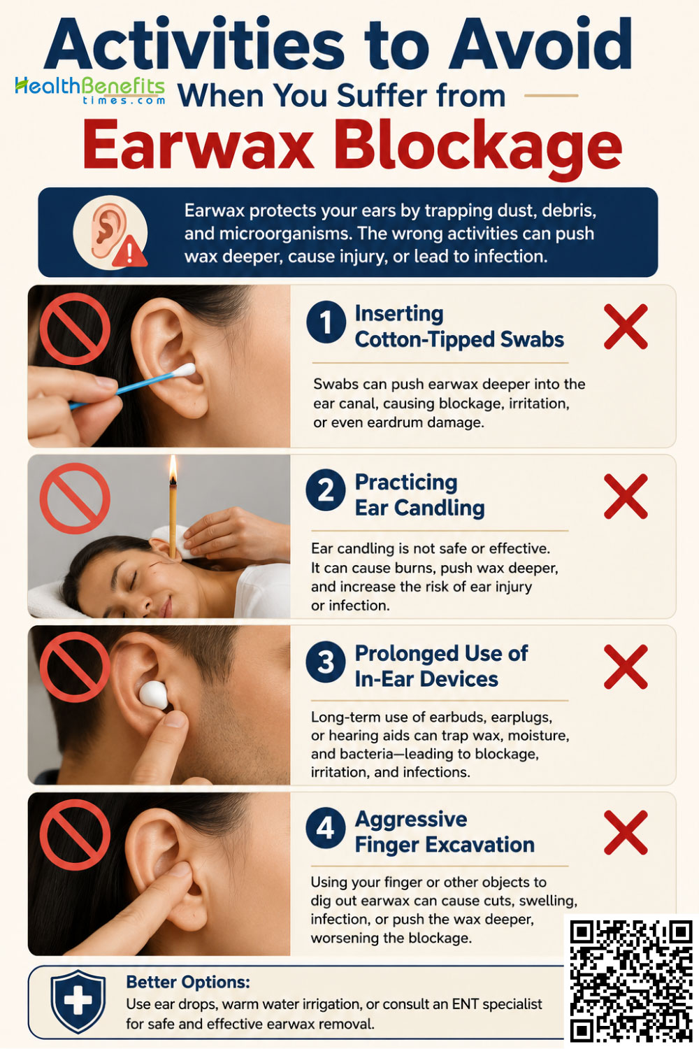 Activities to Avoid When You Suffer from Earwax Blockage