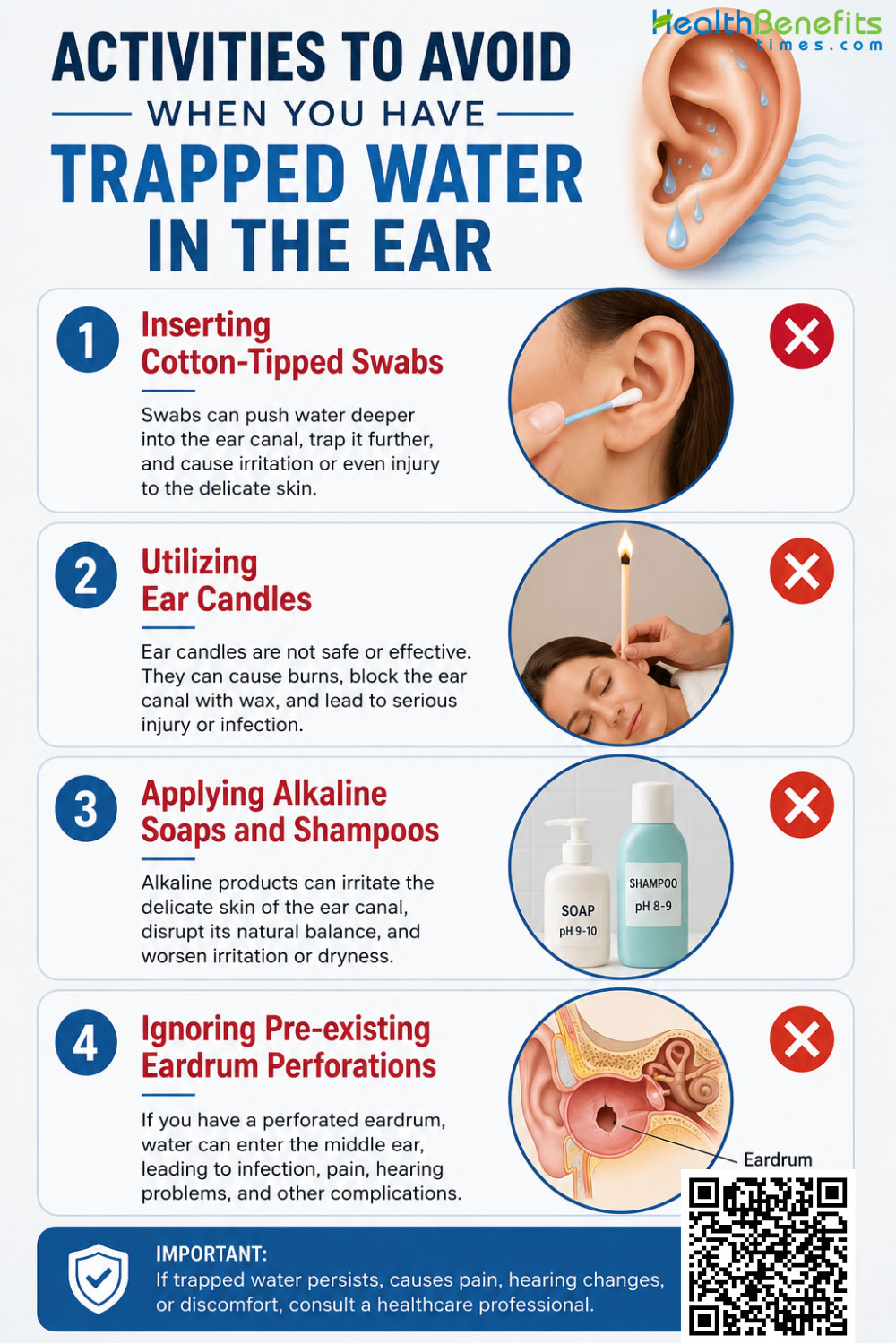 Activities to Avoid When You have Trapped Water in the ear