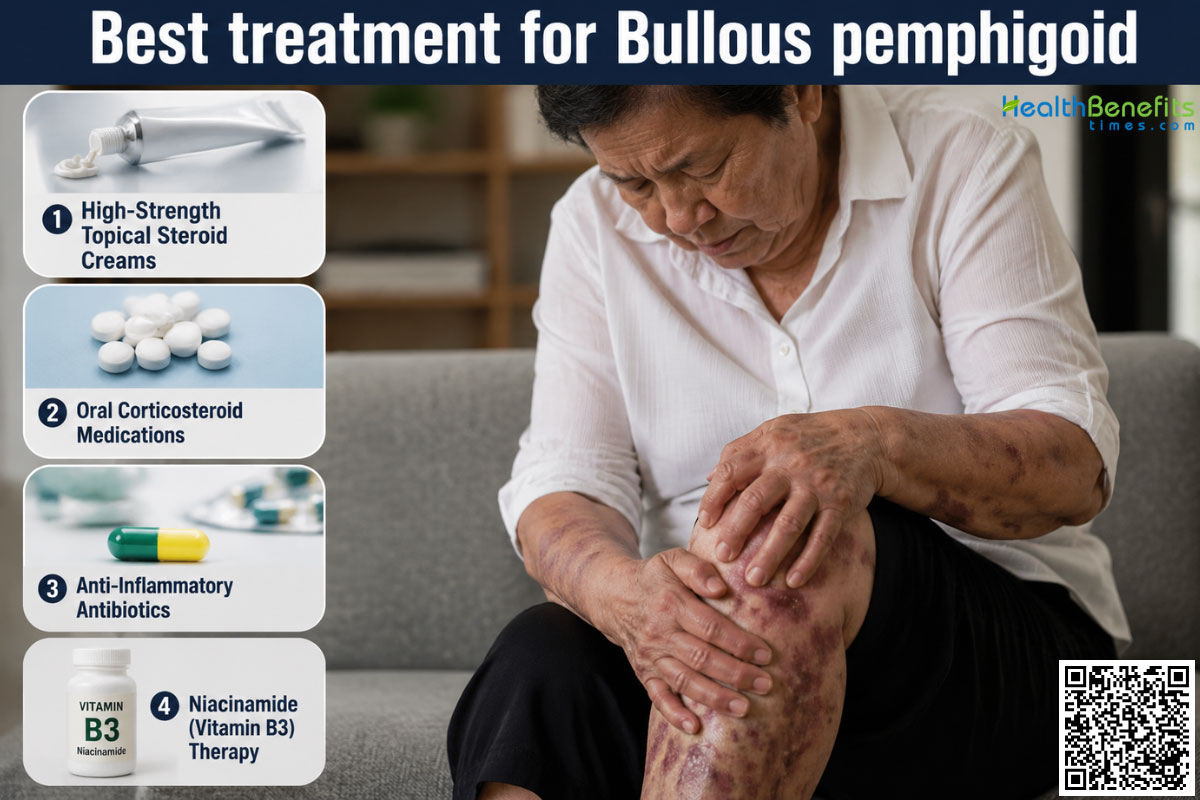 best treatment for bullous pemphigoid