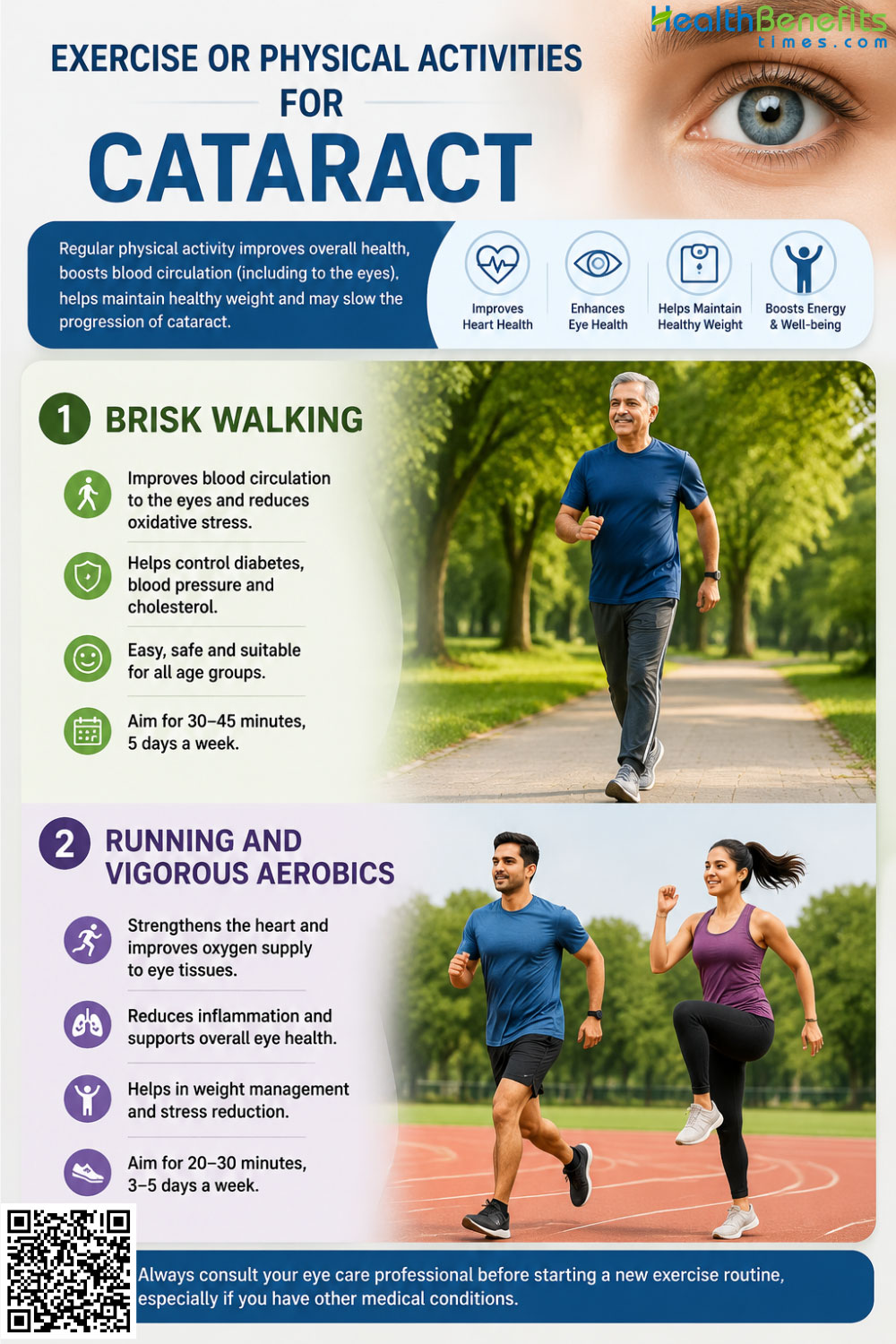 exercise or physical activities for Cataract
