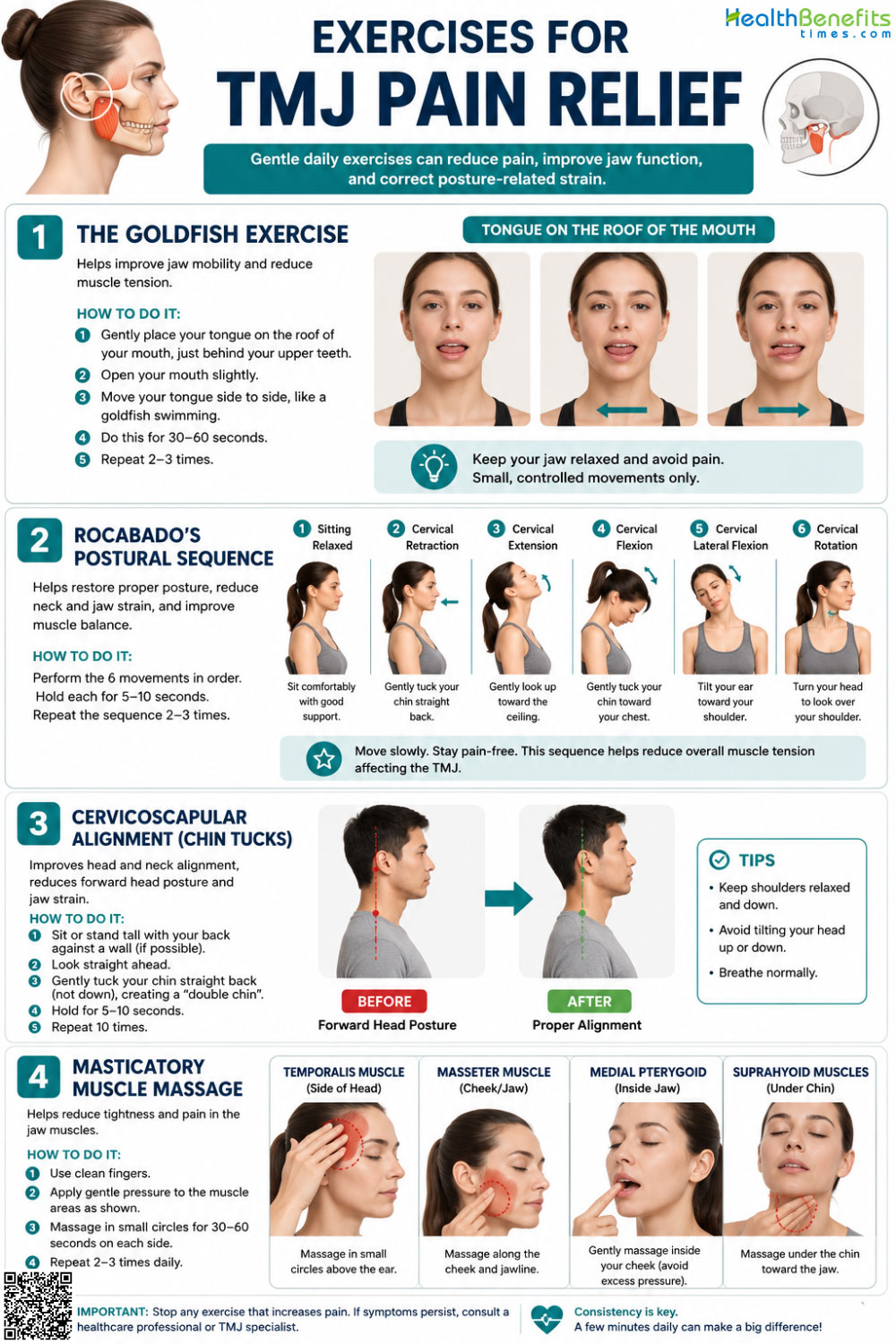 exercise or physical activities for Temporomandibular Joint (TMJ) Pain