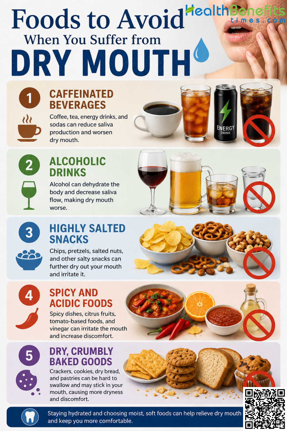 Foods to Avoid When You Suffer from Dry Mouth