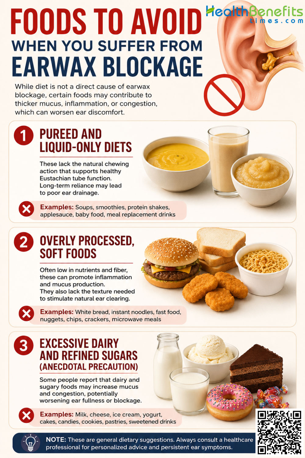 Foods to Avoid When You Suffer from Earwax Blockage
