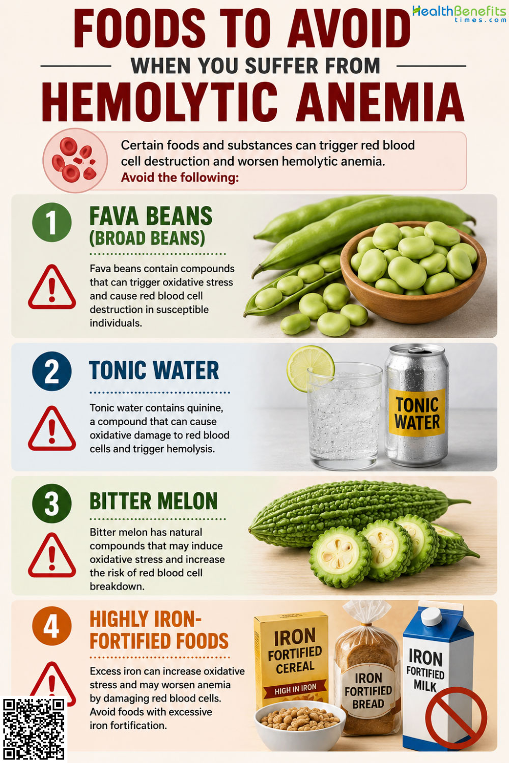 Foods to Avoid When You Suffer from Hemolytic Anemia