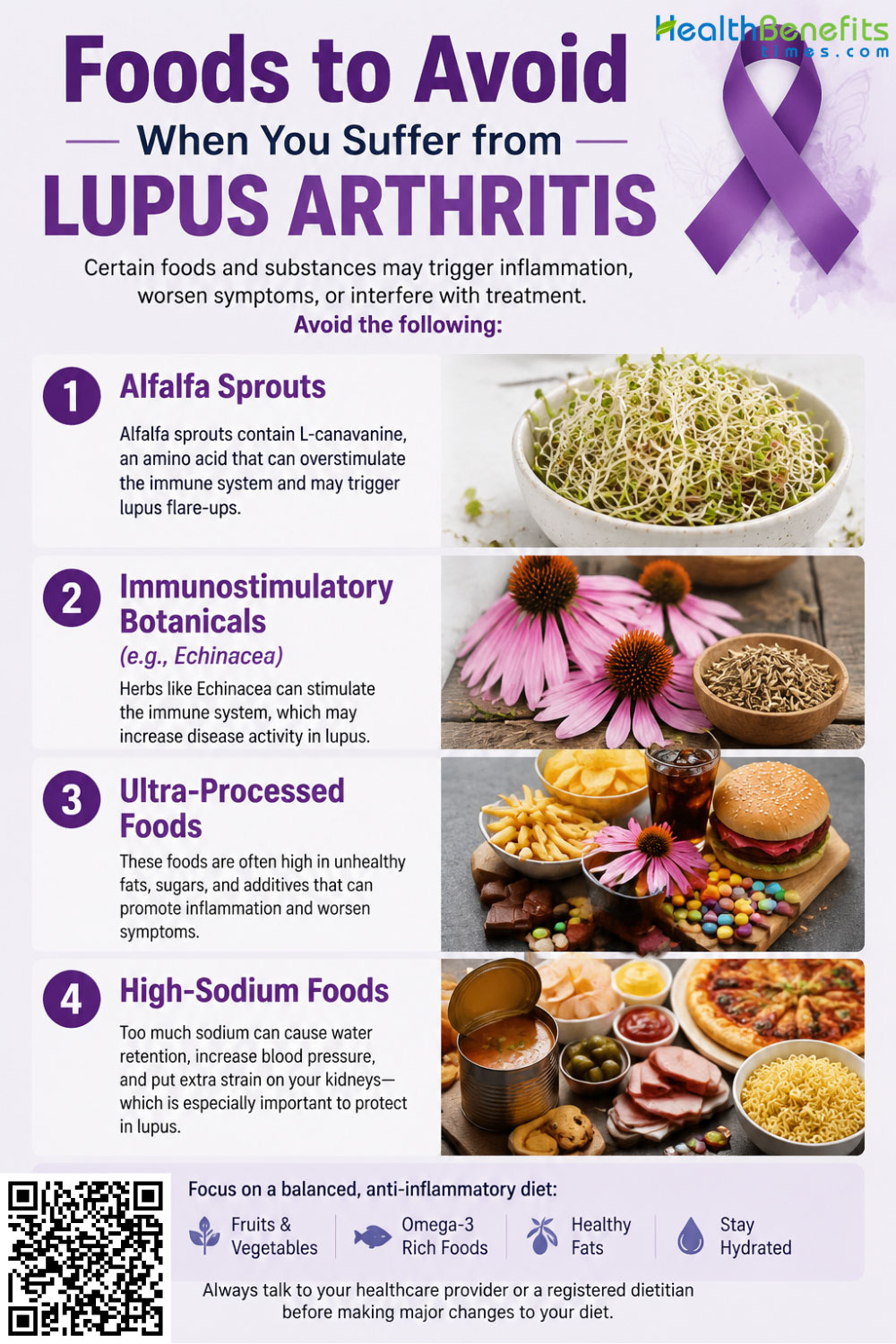 Foods to Avoid When You Suffer from Lupus Arthritis