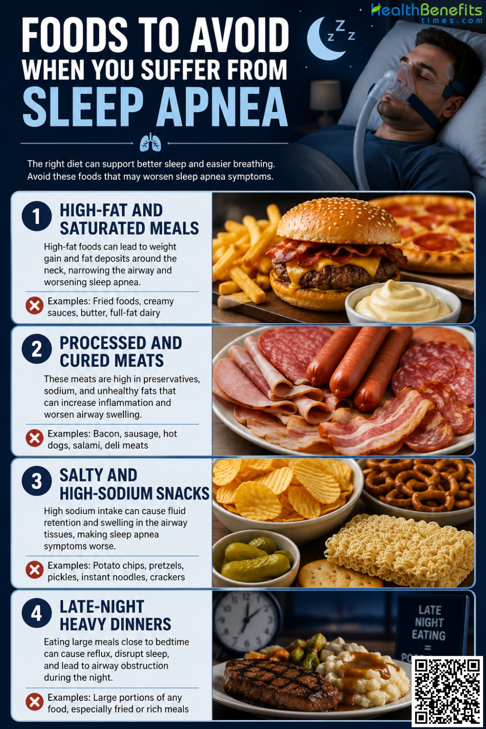 Foods to Avoid When You Suffer from Sleep Apnea